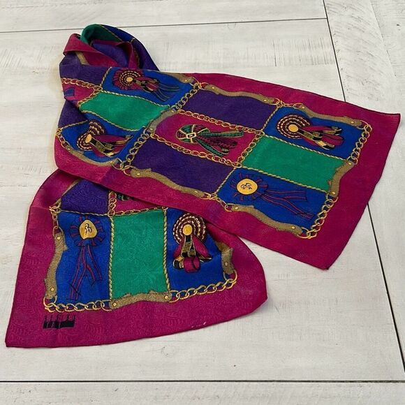 Leslie Fay Equestrian Scarf - Picture 1 of 3